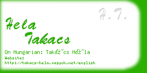 hela takacs business card